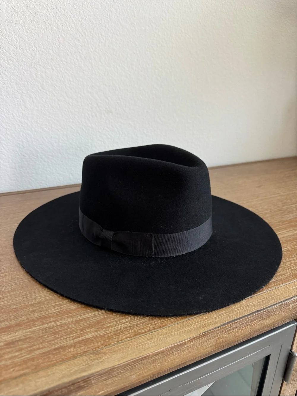 Urban Outfitters 100% Wool Flat Brim Hat